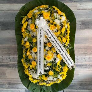 coroa de flores linha premium grande